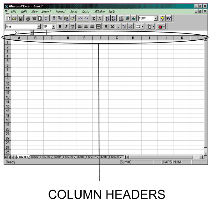 Column Headings Excel